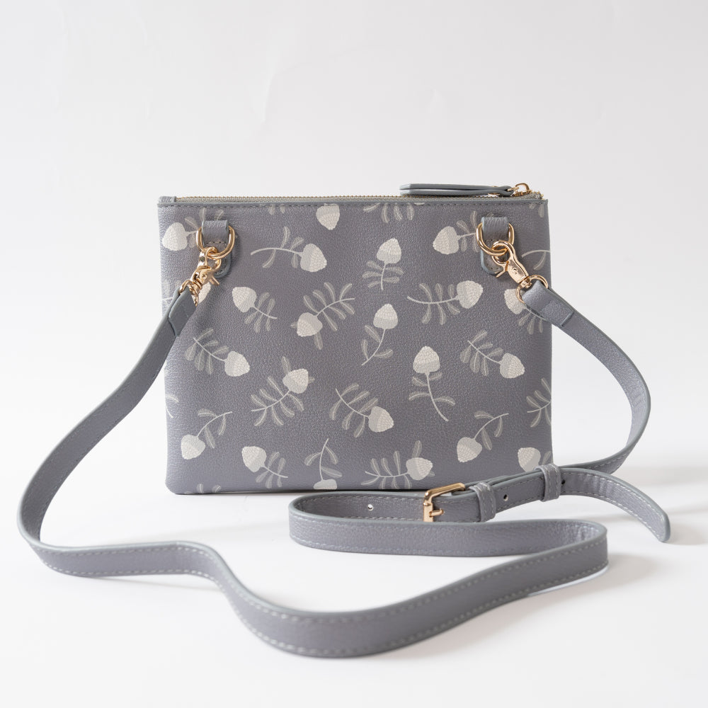 Kaiser Rectangle Shoulder Bag - Grey Waratah