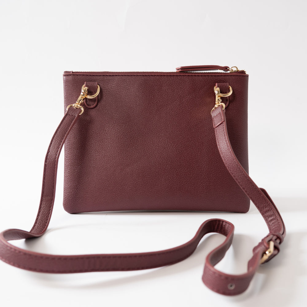 Kaiser Rectangle Shoulder Bag -Boysenberry