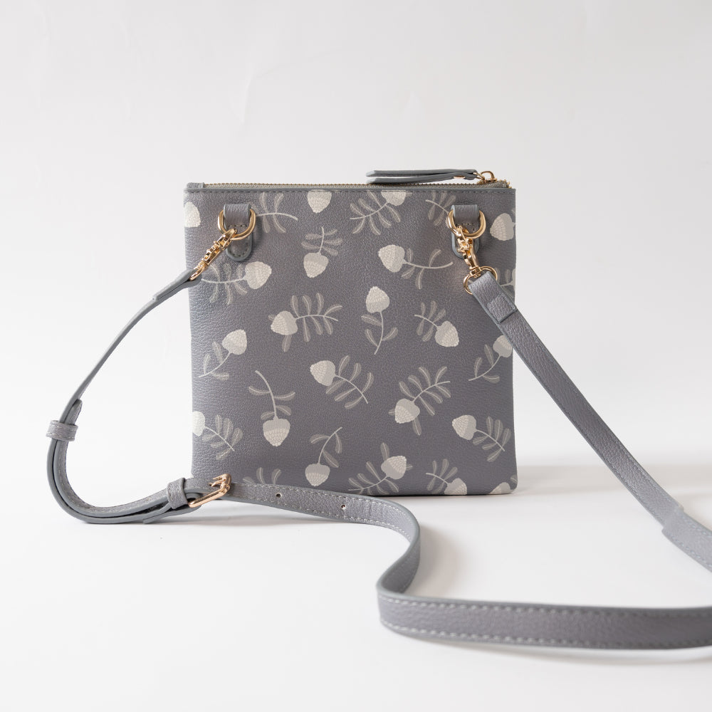 Kaiser Square Shoulder Bag - Grey Waratah