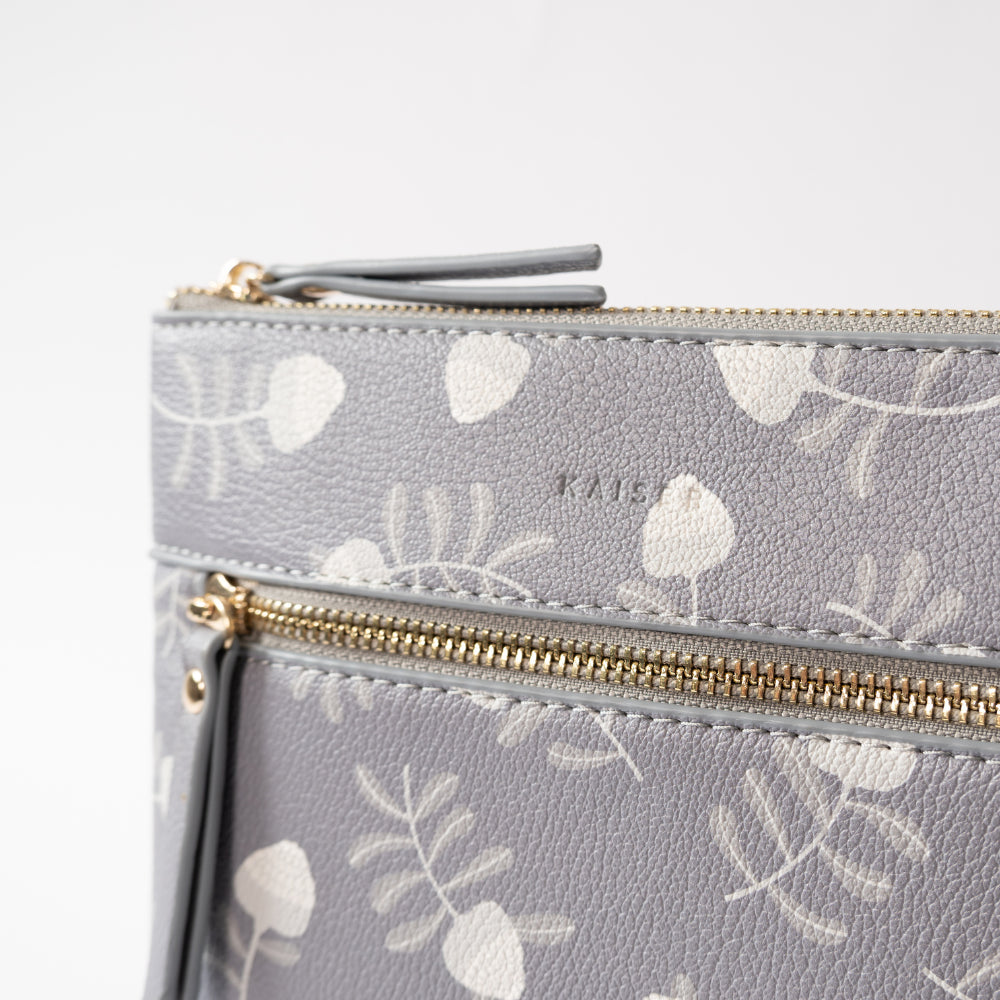 Kaiser Square Shoulder Bag - Grey Waratah