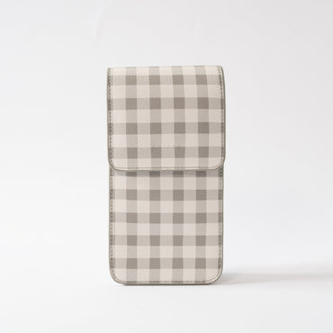 Kaiser Crossbody Phone Bag - Sage Gingham