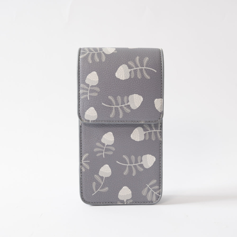 Kaiser Crossbody Phone Bag - Grey Waratah