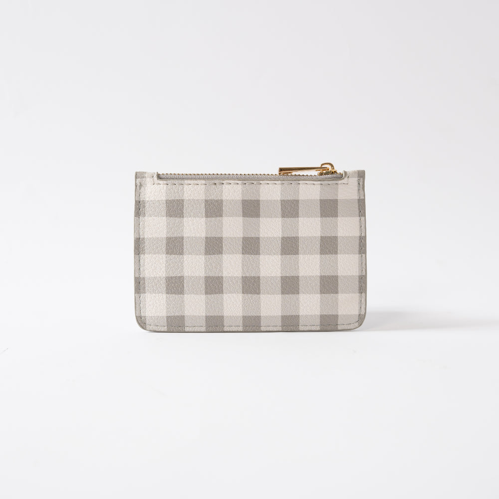 Kaiser Card Pouch - Sage Gingham