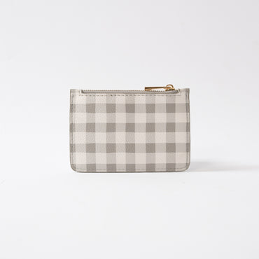 Kaiser Card Pouch - Sage Gingham