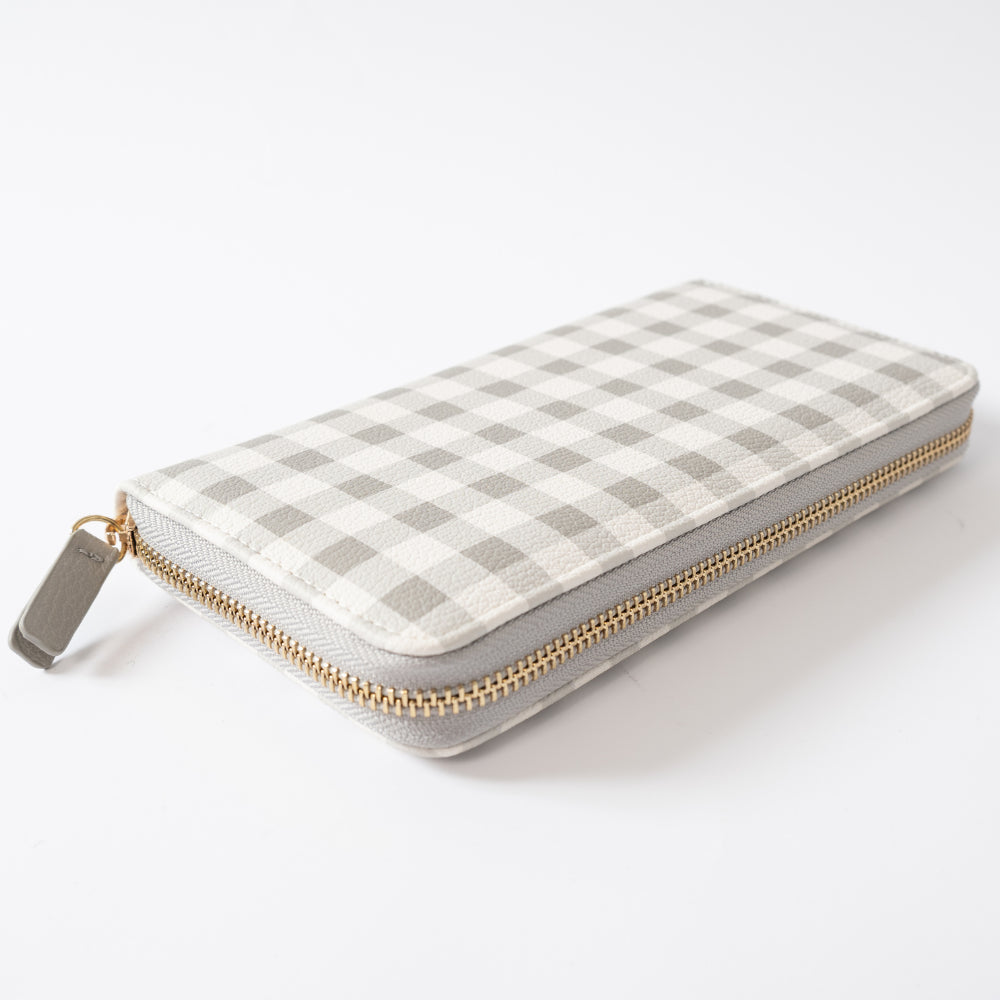 Kaiser Rectangle Wallet - Sage Gingham