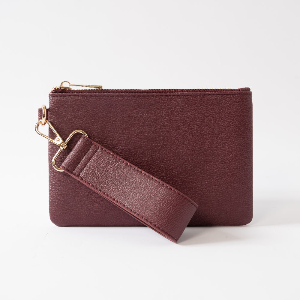 Kaiser Clutch w/ Strap - Boysenberry