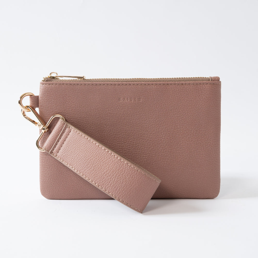 Kaiser Clutch w/ Strap - Hazelnut