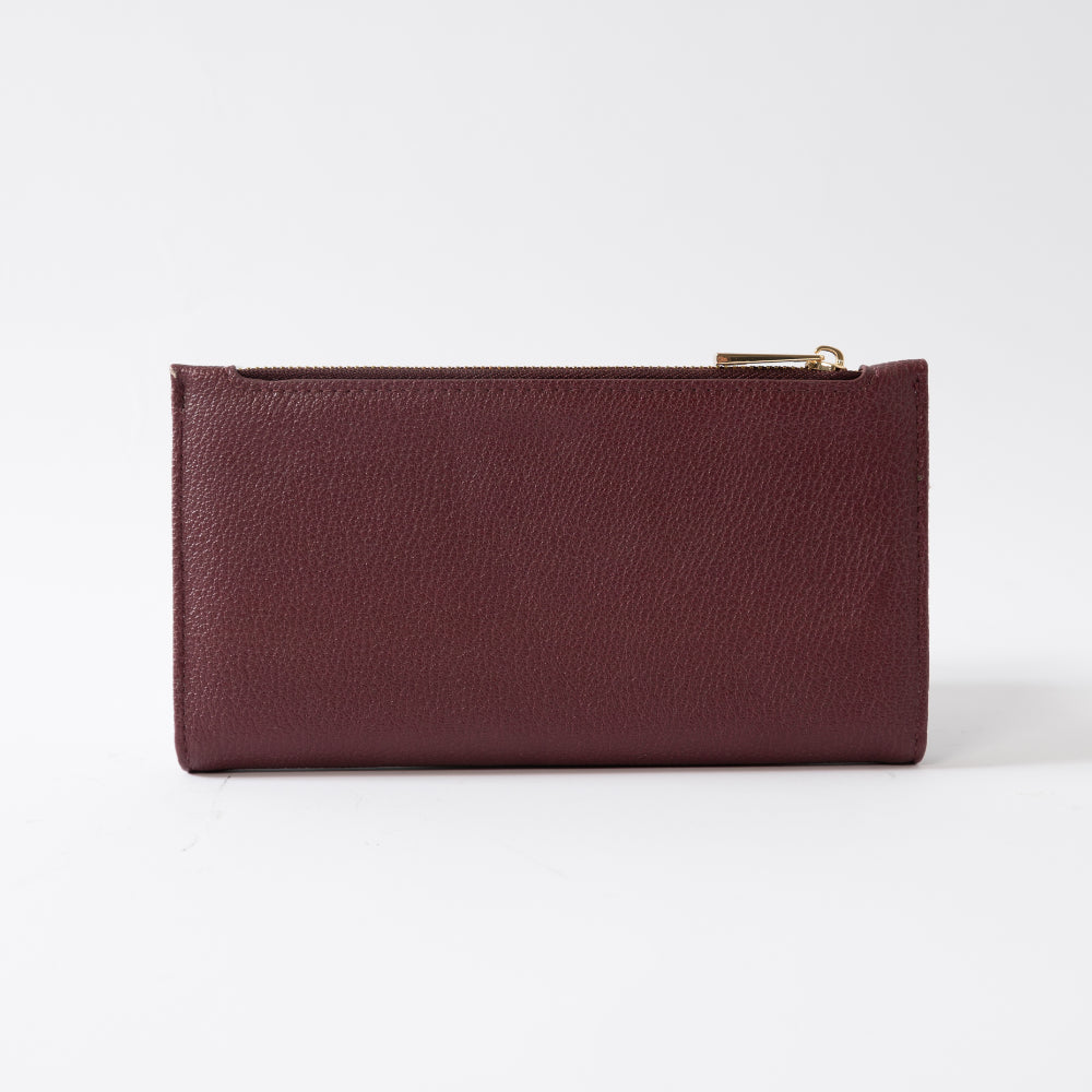 Kaiser Faux Leather Purse - Boysenberry
