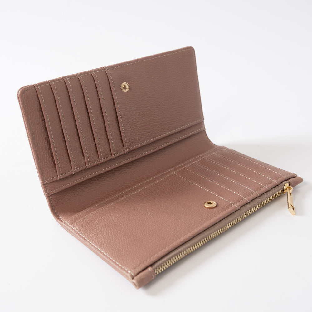 Kaiser Faux Leather Purse - Hazelnut