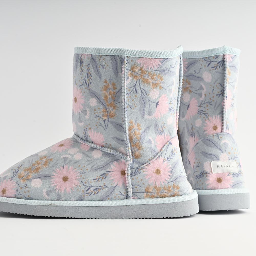 Printed Slipper Boots - MEADOW DREAM