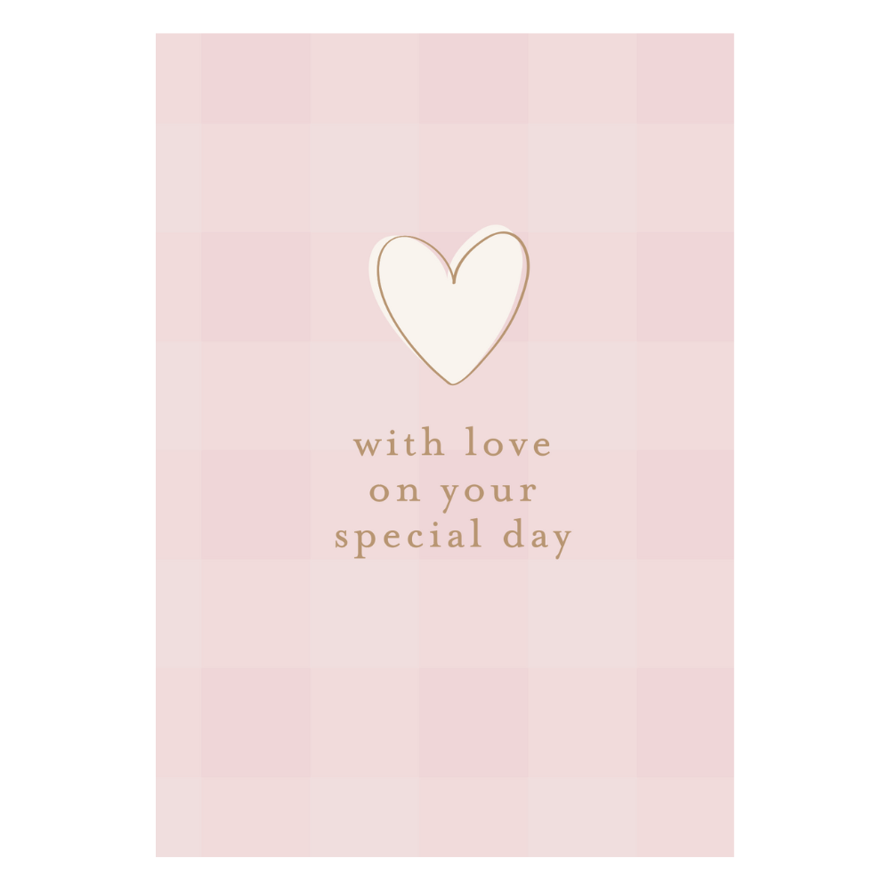 Greeting Card Garden Meadow - SPECIAL GINGHAM