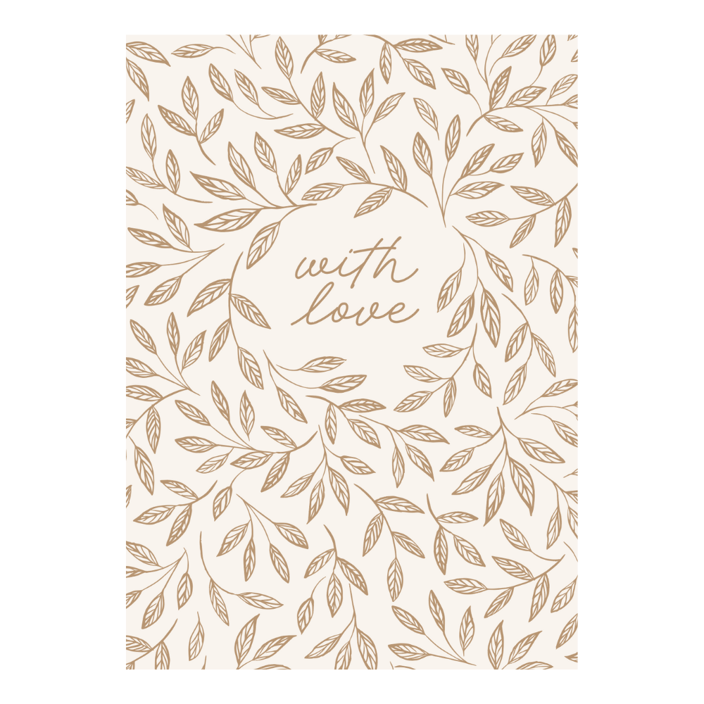 Greeting Card Garden Meadow - WITH LOVE