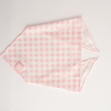 Pet Bandana - PINK GINGHAM
