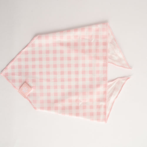 Pet Bandana - PINK GINGHAM