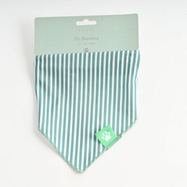 Pet Bandana - GREEN STRIPE