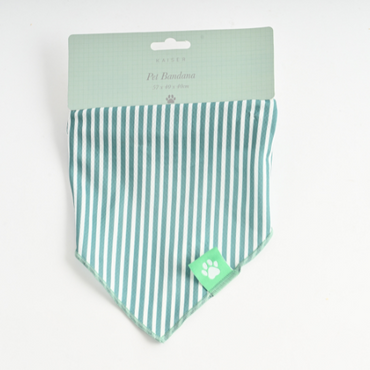 Pet Bandana - GREEN STRIPE