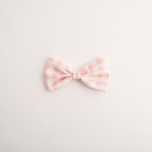 Pet Bow Tie - PINK GINGHAM