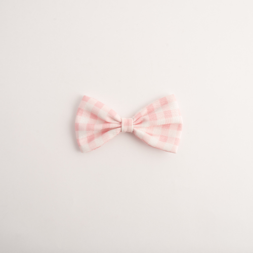 Pet Bow Tie - PINK GINGHAM