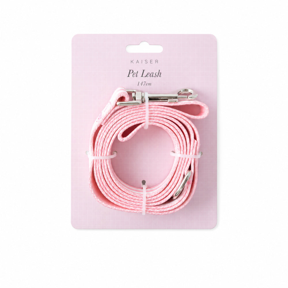Pet Printed Leash - PINK GINGHAM