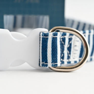 Pet Printed Collar - NAVY STRIPE
