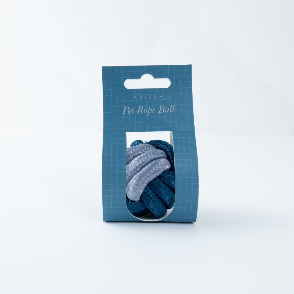 Pet Rope Ball - Blue