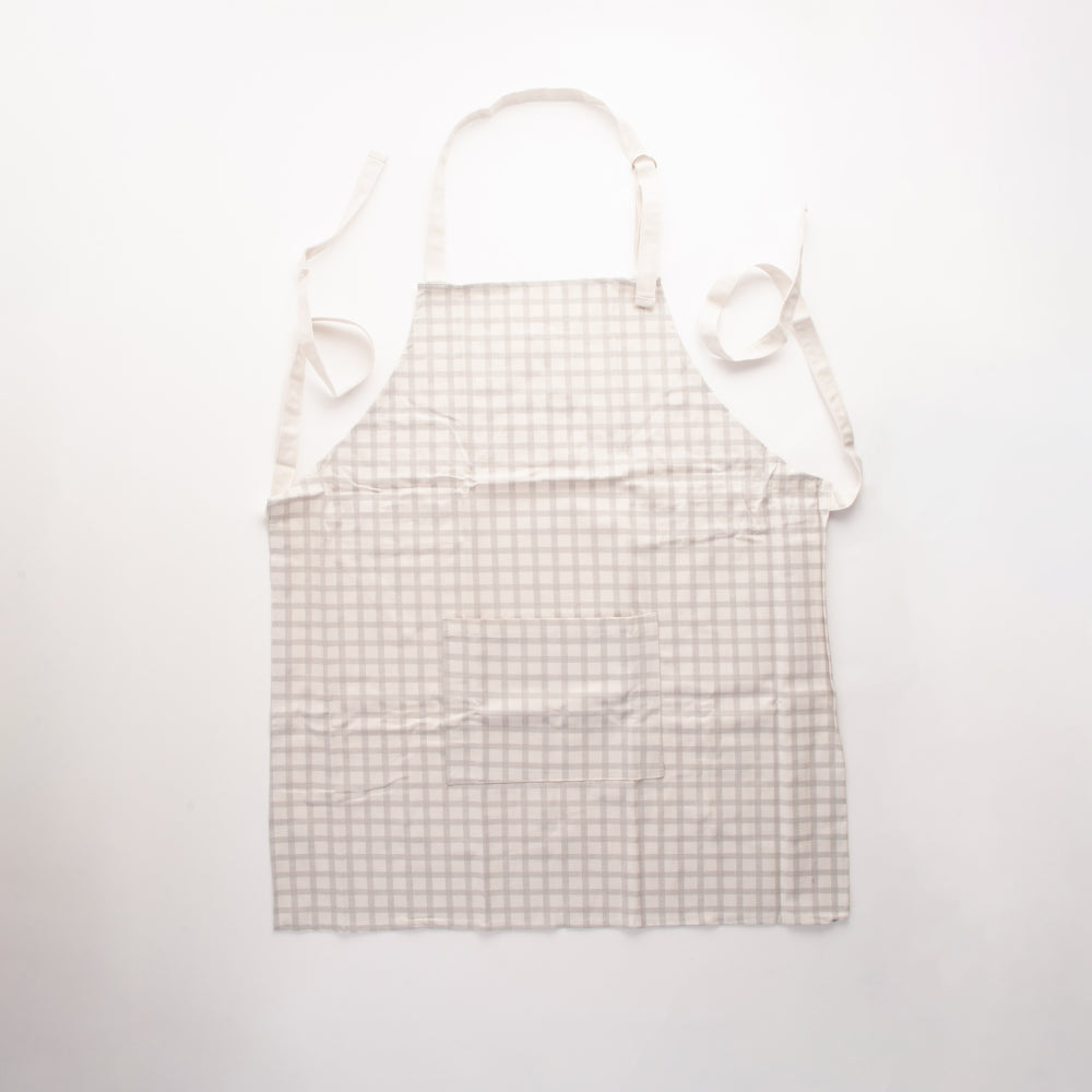 K&Co Home Collection Apron - GREY CHECK