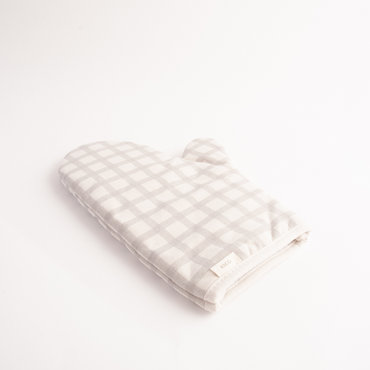 K&Co Home Collection Oven Mitt - GREY CHECK
