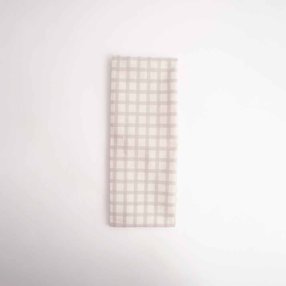 K&Co Home Collection Tea Towel - GREY CHECK
