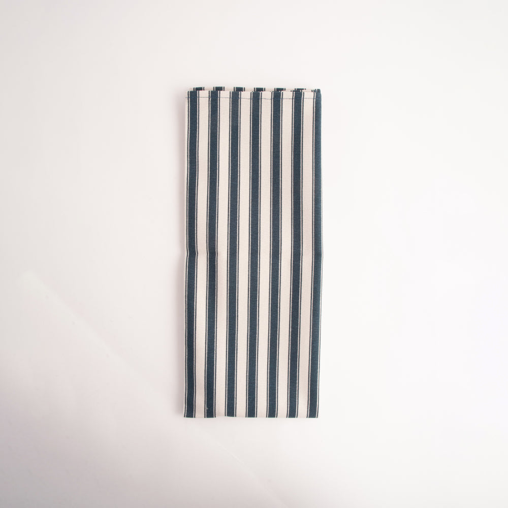 K&Co Home Collection Tea Towel - NAVY PINSTRIPE
