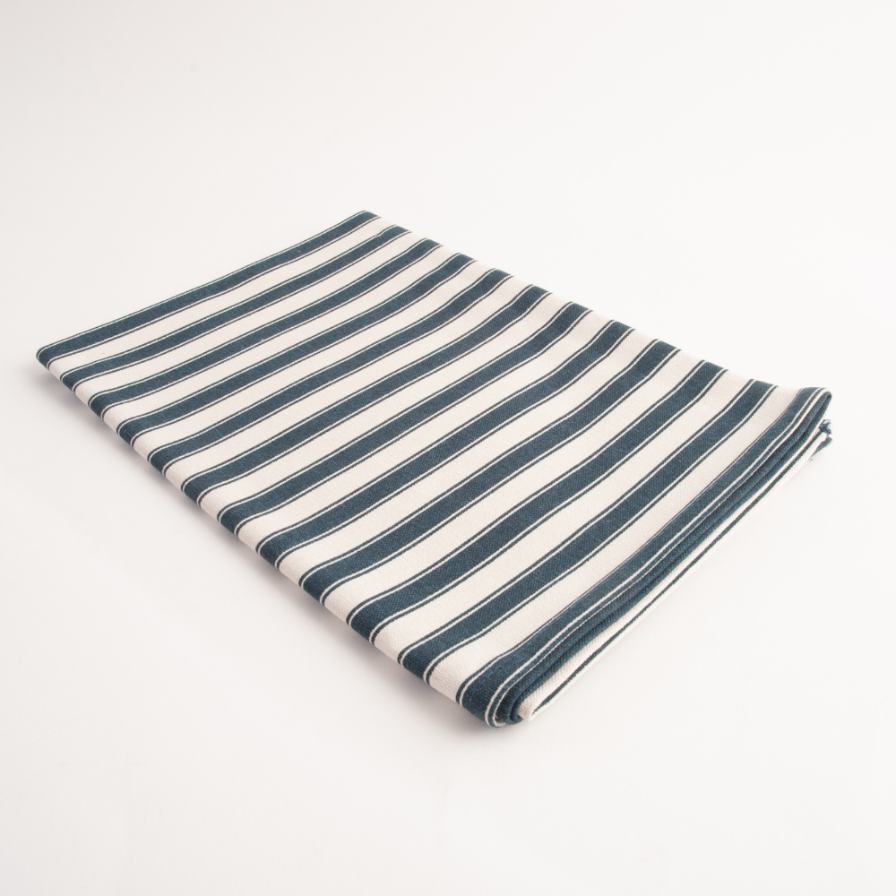 K&Co Home Collection Tea Towel - NAVY PINSTRIPE