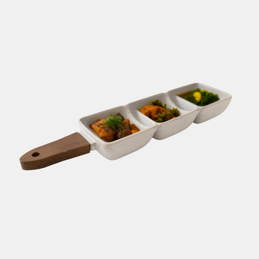 K&Co Slate Home Serve Dish 3 Parts