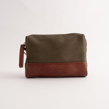 Kaiser Canvas Make-up Bag - KHAKI