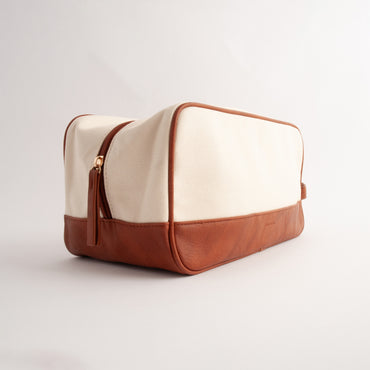 Kaiser Canvas Toiletry Bag - CREAM