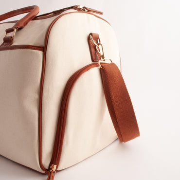 Kaiser Canvas Overnight Bag - CREAM