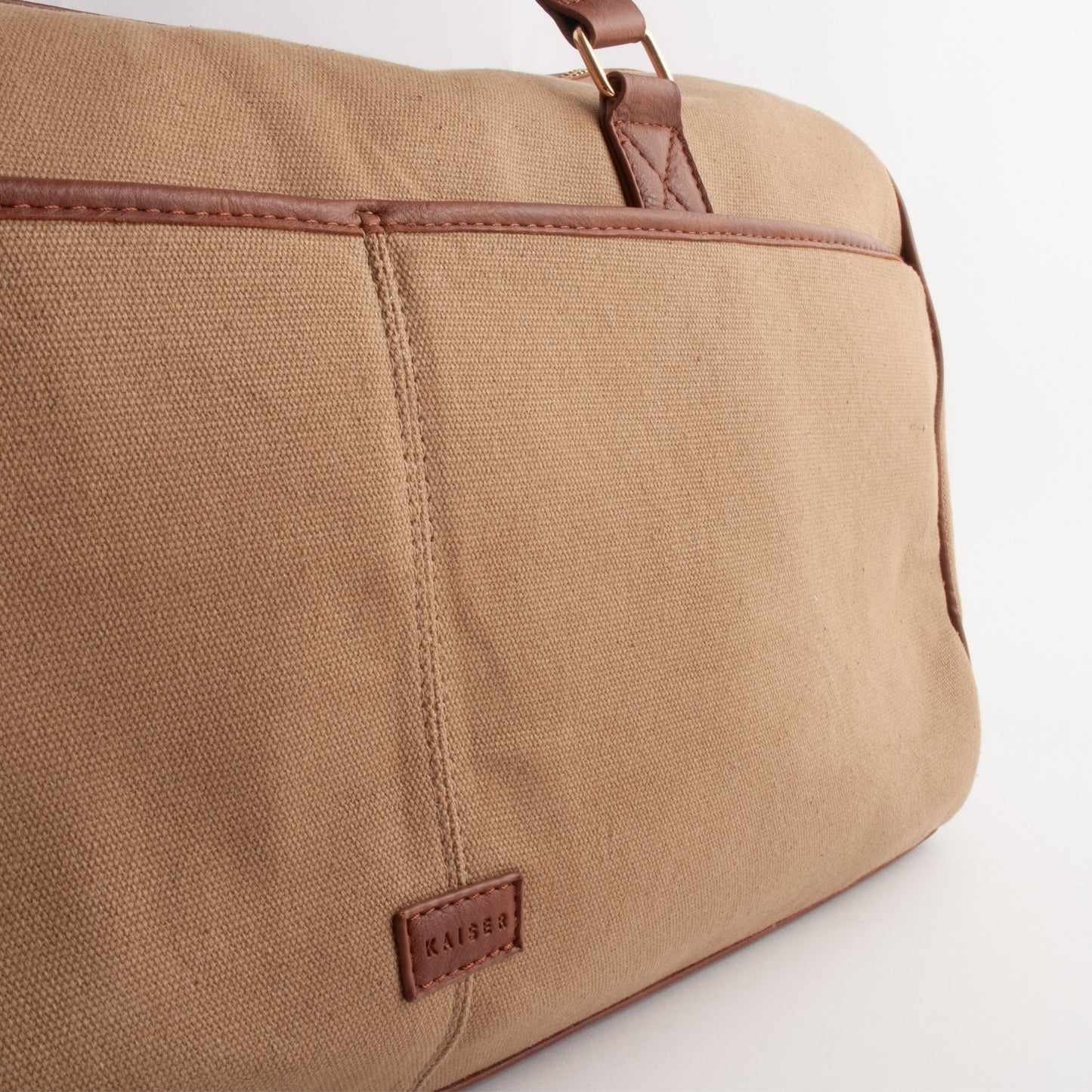 Kaiser Canvas Overnight Bag - MID BROWN