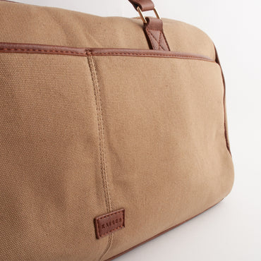 Kaiser Canvas Overnight Bag - MID BROWN