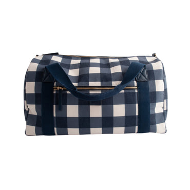 Kaiser Canvas Duffle Bag - NAVY GINGHAM