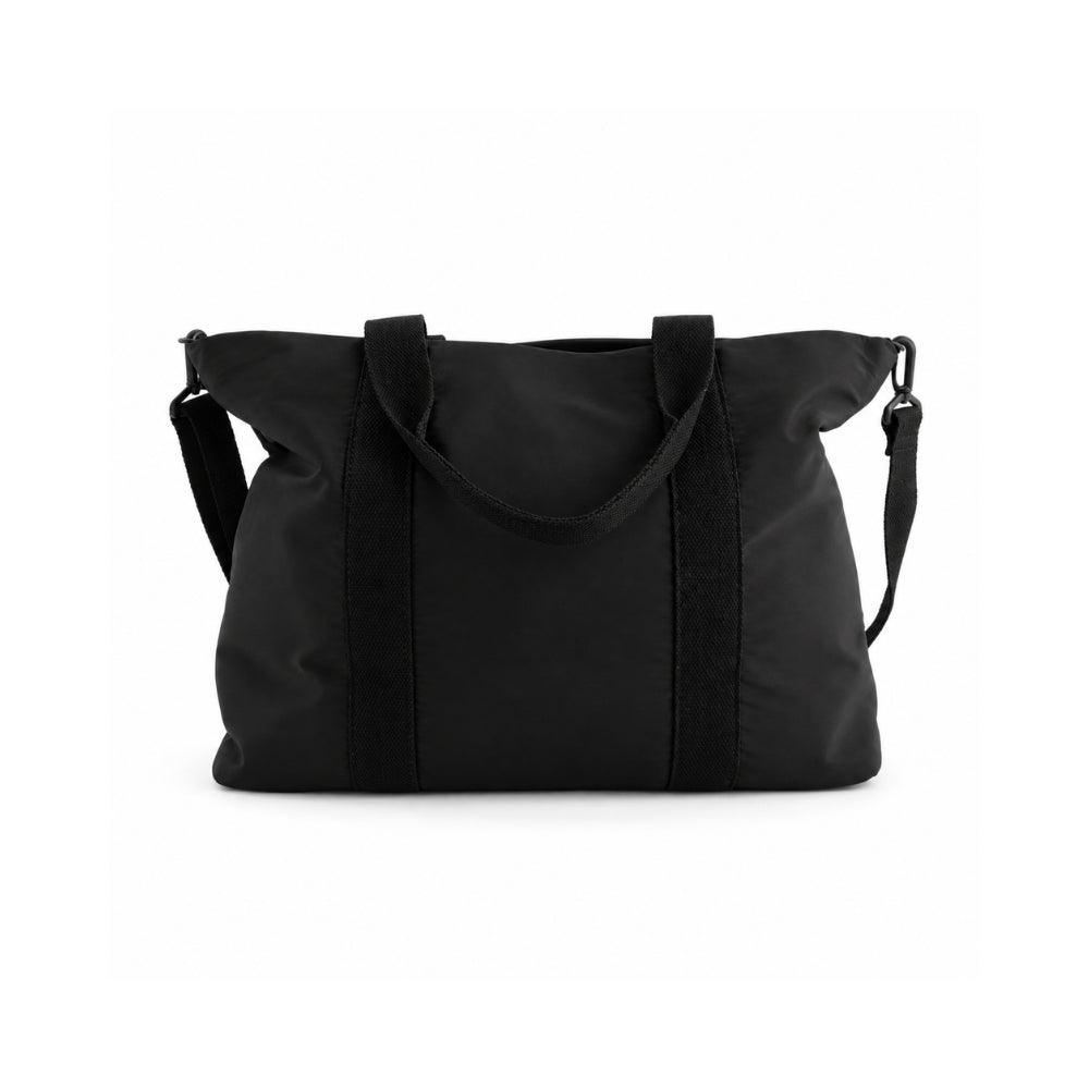 Kaiser Nylon Overnight Bag - BLACK