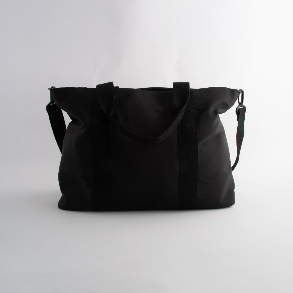 Kaiser Nylon Overnight Bag - BLACK