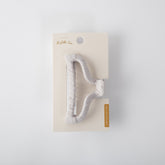 Golden Fabric Wrap Hair Claw - TAUPE