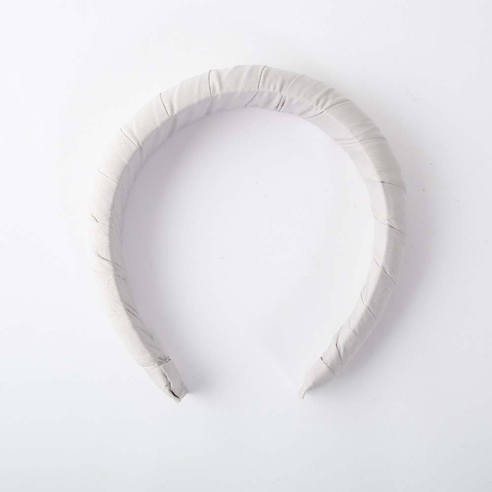 Golden Fabric Wrap Headband - TAUPE