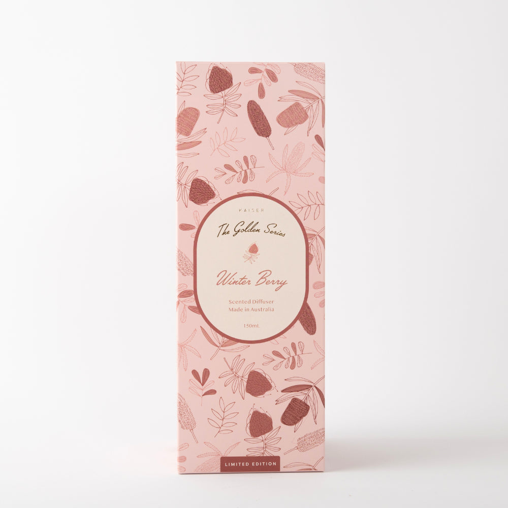 Golden Diffuser 150ml - WINTER BERRY