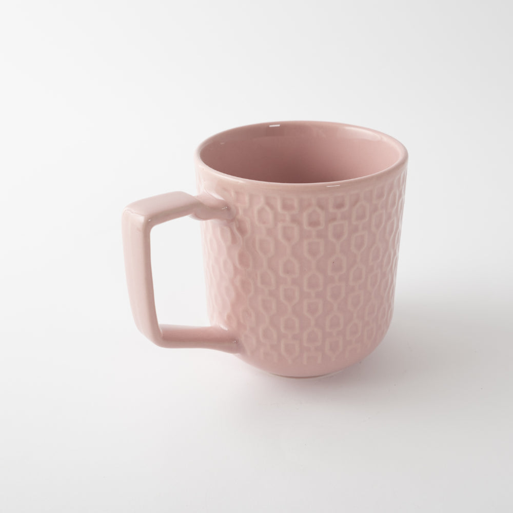 Fleur 2pk Mug - PINK TEXTURE