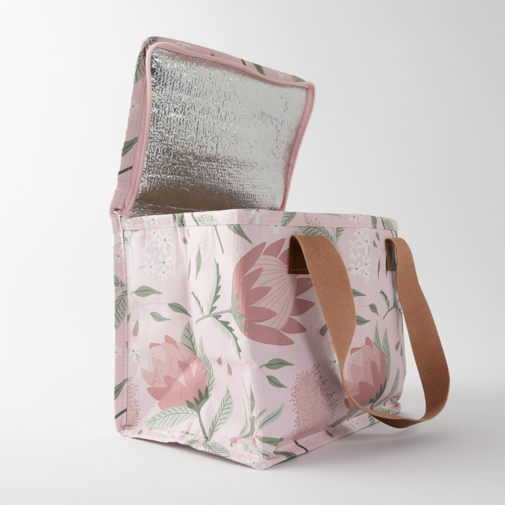 Fleur Reusable Mini Cooler Bag - BLUSH PROTEA