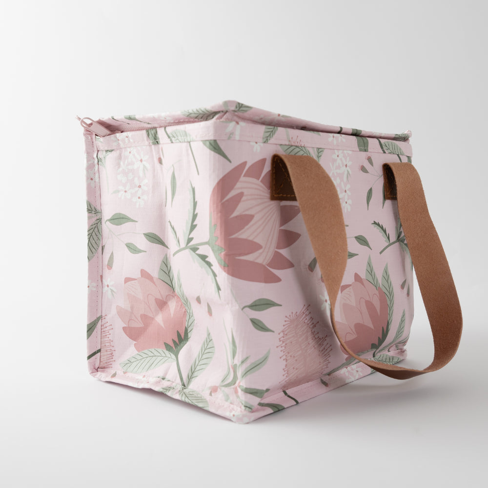 Fleur Reusable Mini Cooler Bag - BLUSH PROTEA