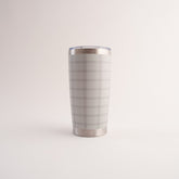 Fleur Insulated Coffee Cup - SAGE CHECK