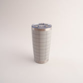 Fleur Insulated Coffee Cup - SAGE CHECK