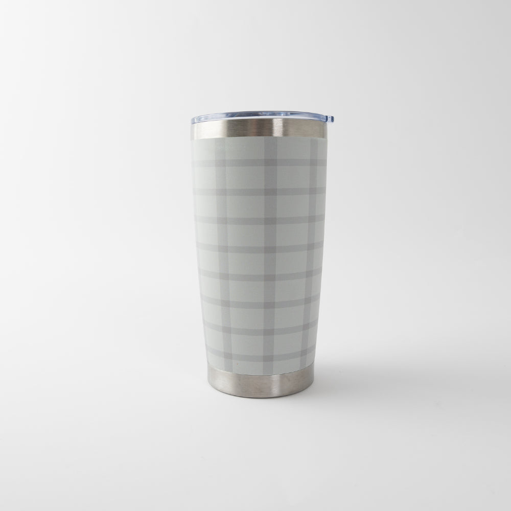 Fleur Insulated Coffee Cup - SAGE CHECK