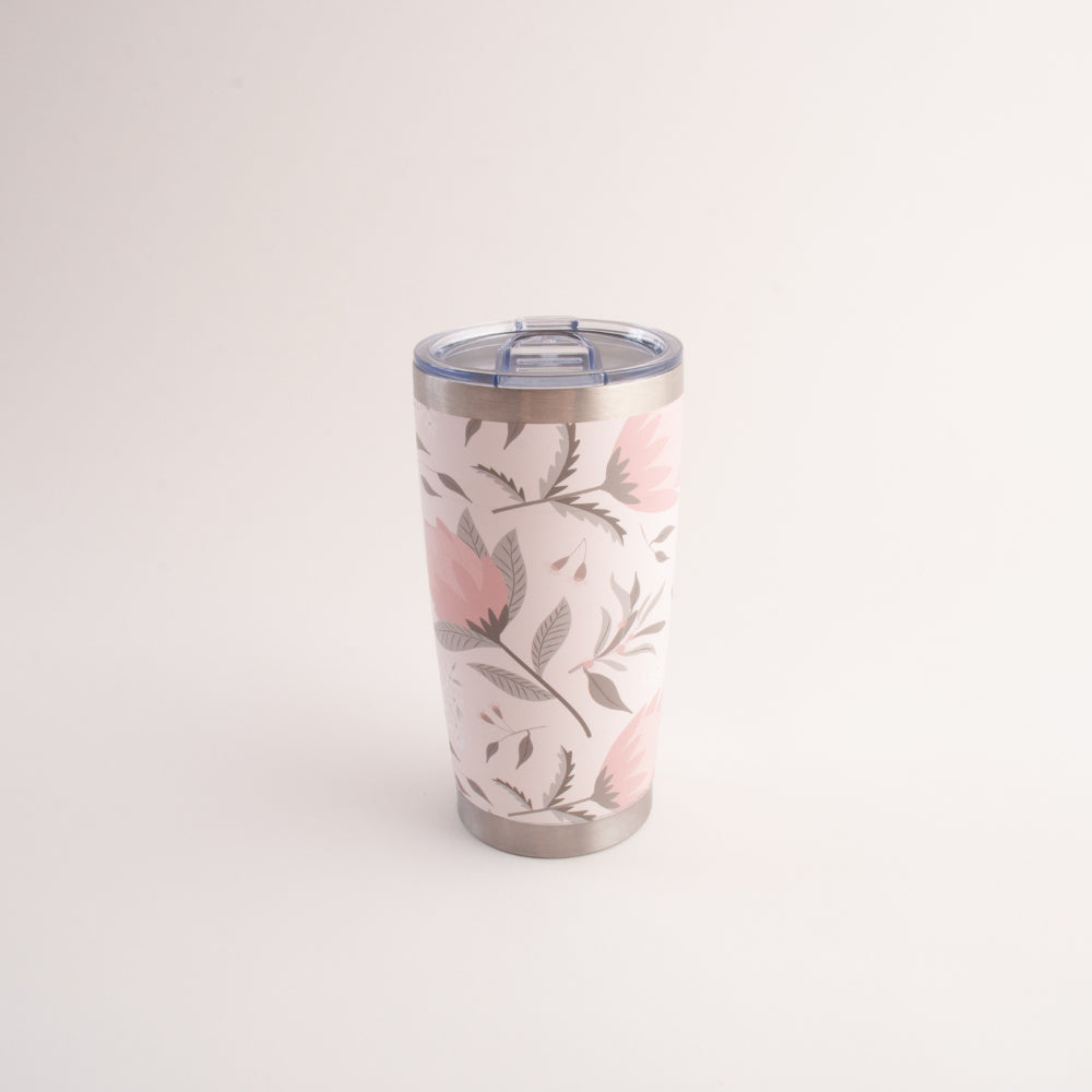 Fleur Insulated Coffee Cup - BLUSH PROTEA
