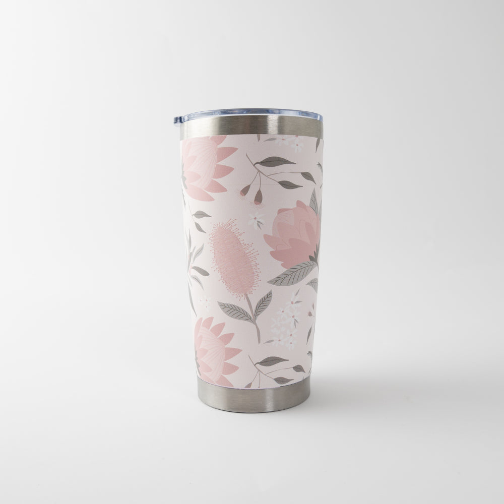 Fleur Insulated Coffee Cup - BLUSH PROTEA